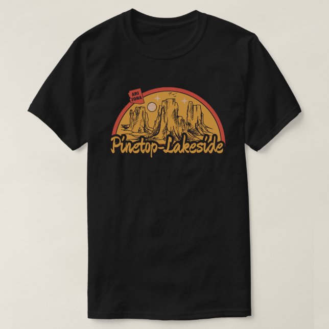 Pinetop-Lakeside, T - Shirt Arizona (Design vorne)