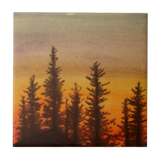 Pinetree Sonnenuntergang Fliese
