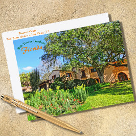 Pinewood Anwesen Mansion Bok Tower Gardens Florida Postkarte