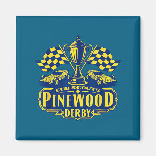 Pinewood-Derby-Cub-Scouts Karoflaggenrennen Magnet