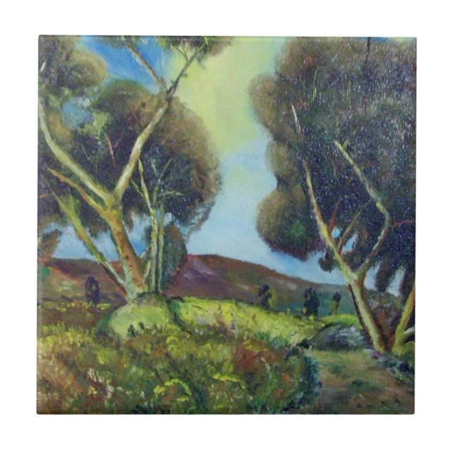 PINEWOOD IN DER Toskana Fliese (Vorderseite)