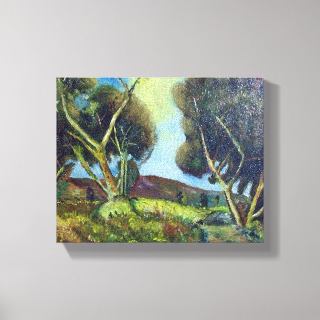 PINEWOOD IN DER Toskana Leinwanddruck (Vorderseite)