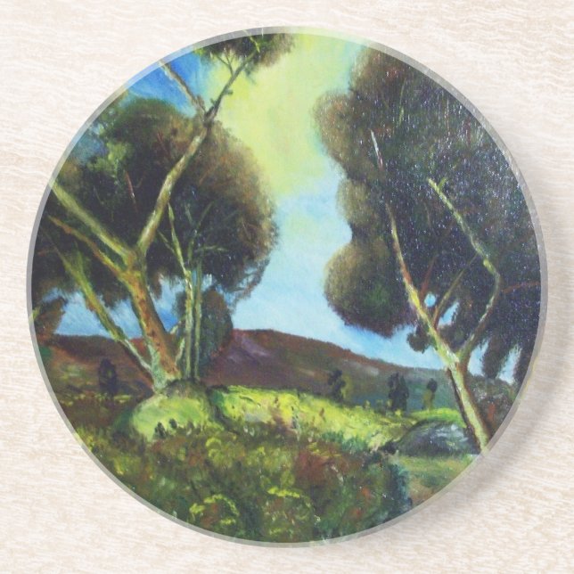 PINEWOOD IN DER Toskana Untersetzer (Vorne)