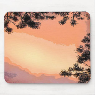 Piney Sonnenuntergang Mousepad
