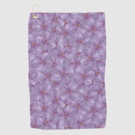 Pineywood Geranium Nahtloses Muster Golfhandtuch