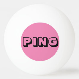 "Ping and Pong on pink" Abstrakt Ping Pong Ball Tischtennisball