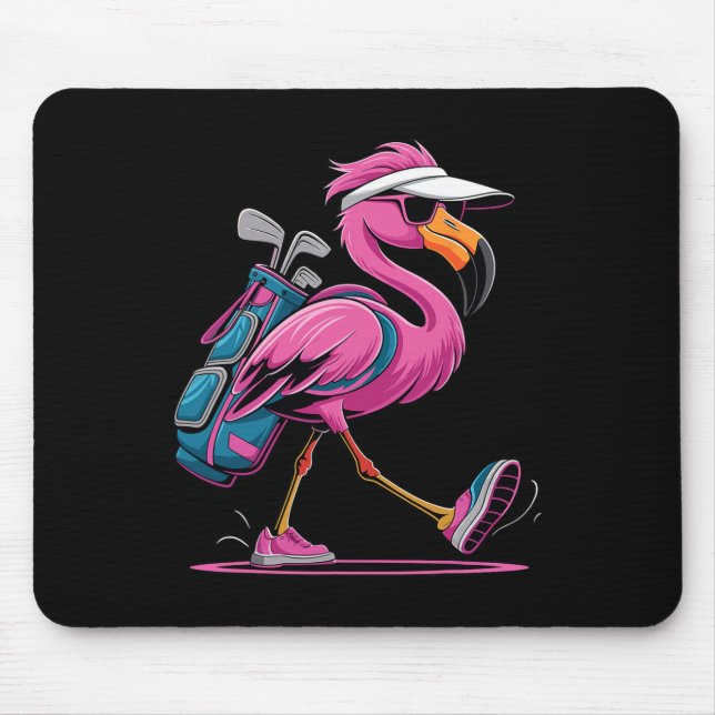 Ping Flamingo Golf Sonnenbrille Frau Damen Herren  Mousepad (Vorne)