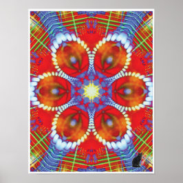 Ping Kinetic Collage Kaleidoscope Poster