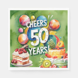 Ping Pong 50. Geburtstag, Serviette