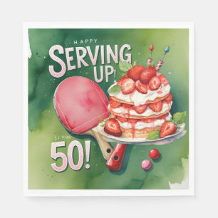 Ping Pong 50. Geburtstag, Serviette