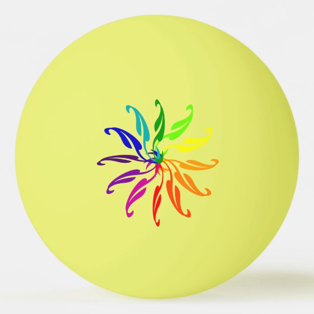 Ping Pong Ball - Blätter für das Farbrad Tischtennisball (Vorderseite)