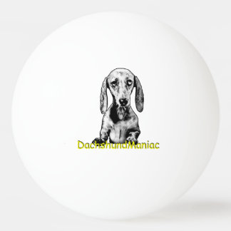 Ping Pong Ball DaschundManiac Tischtennisball