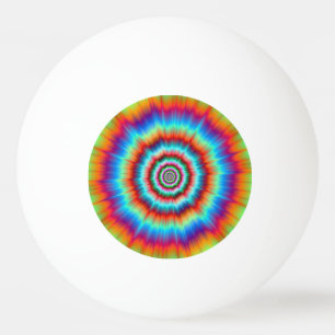 Ping Pong Ball Explosion in Blau und Orange Tischtennisball