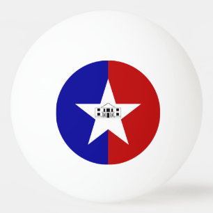 Ping Pong Ball mit Fahne von San Antonio Tischtennisball
