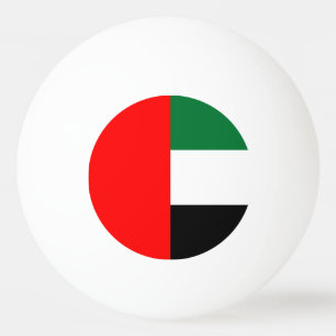Ping Pong Ball mit Flagge der VAE Tischtennisball