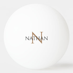 Ping Pong Ball - Name & Initial Tischtennisball