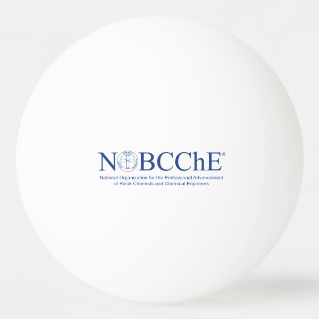 Ping Pong Ball - NOBCChE-Logo Tischtennisball (Vorderseite)