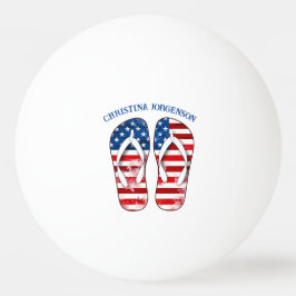 Ping Pong Ball - Patriotic Dreh Flop Design Tischtennisball