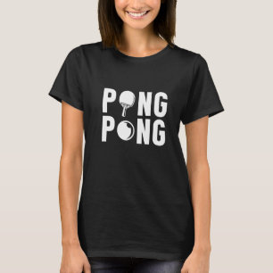 Ping Pong Ball Racket Paddle Sportteam Tabelle 10 T-Shirt