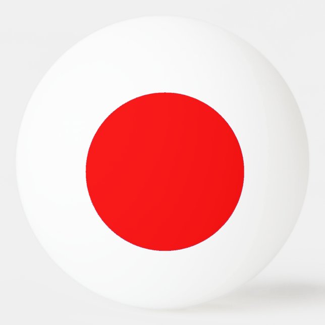 Ping Pong Ball - Schlichter Roter Innenkreis Tischtennisball (Rückseite)
