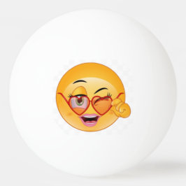Ping Pong Balls - Flirting Emoji Tischtennisball
