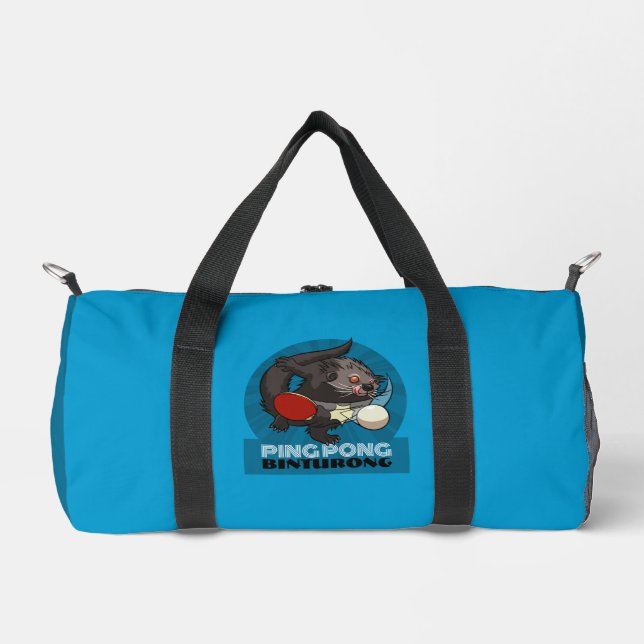 Ping Pong Binturong Tischtennis Player Bearcat Duffle Bag (Vorderseite)