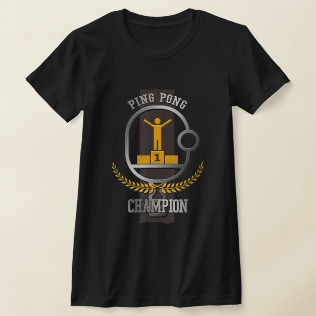 Ping Pong Champion Spaß Tischtennis-Spieler Gesche T-Shirt (Ablage )