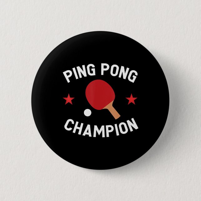 Ping Pong Champion Tischtennis Lover Geschenk Button (Vorderseite)