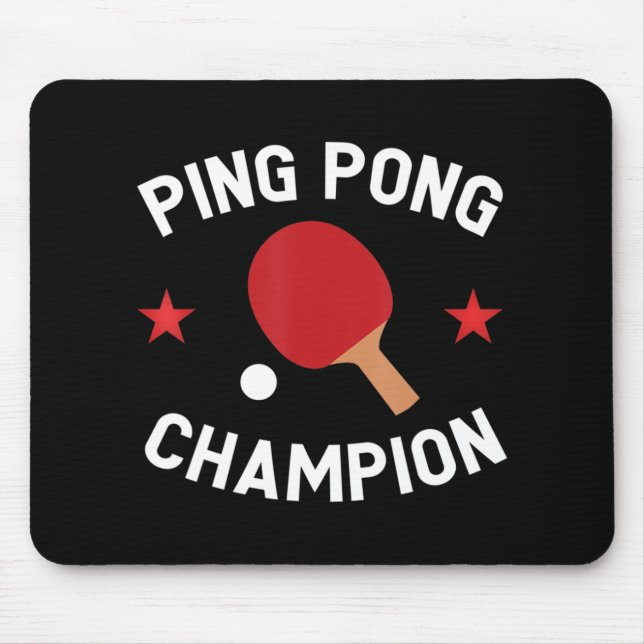 Ping Pong Champion Tischtennis Lover Geschenk Mousepad (Vorne)