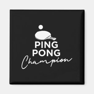 Ping Pong Champion Tischtennis Magnet