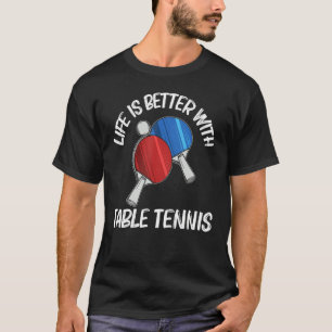 Ping Pong Designs für Damen Tischtennis Pla T-Shirt