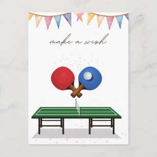 Ping Pong Happy Geburtstag Tischtennis Post Postkarte