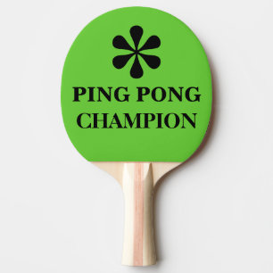 Ping Pong Master Champion Funny Text Spaß Tischtennis Schläger