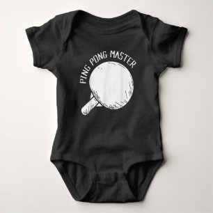 Ping Pong Master Funny Sprichwort Tischtennis Baby Strampler