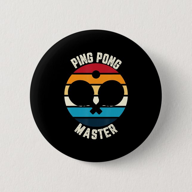 Ping Pong Master Table Tennis Button (Vorderseite)