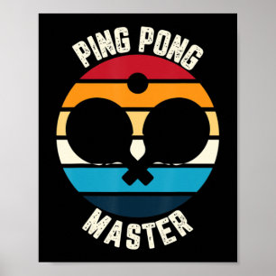 Ping Pong Master Table Tennis Poster