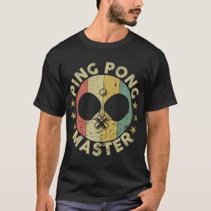 Ping Pong Meister Tischtennis Trainer Paddle T-Shirt