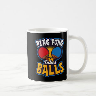 Ping Pong nimmt Balls Design Table Tennis Kaffeetasse
