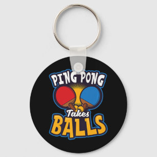 Ping Pong nimmt Balls Design Table Tennis Schlüsselanhänger