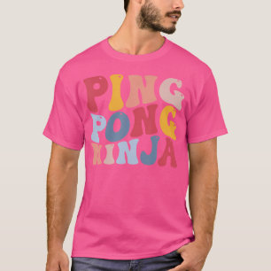 Ping Pong Ninja Tischtennis T-Shirt