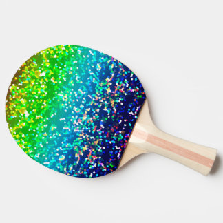 Ping Pong Paddel-Glitzer-Grafik-Hintergrund Tischtennis Schläger