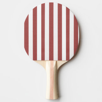 Ping Pong Paddle Burgund & White Strip Tischtennis Schläger