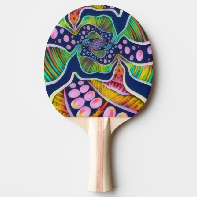 Ping Pong Paddle erstellt von Jimette Design Tischtennis Schläger (Vorderseite)