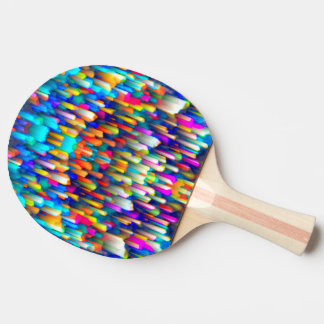 Ping Pong Paddle Farbenfrohe digitale Kunst spritz Tischtennis Schläger