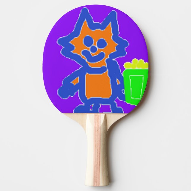 Ping Pong Paddle, Full Print Back Ping Pong Paddle Tischtennis Schläger (Vorderseite)