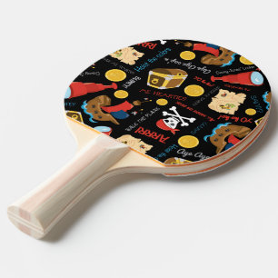 Ping Pong Paddle Full Print Back Tischtennis Schläger