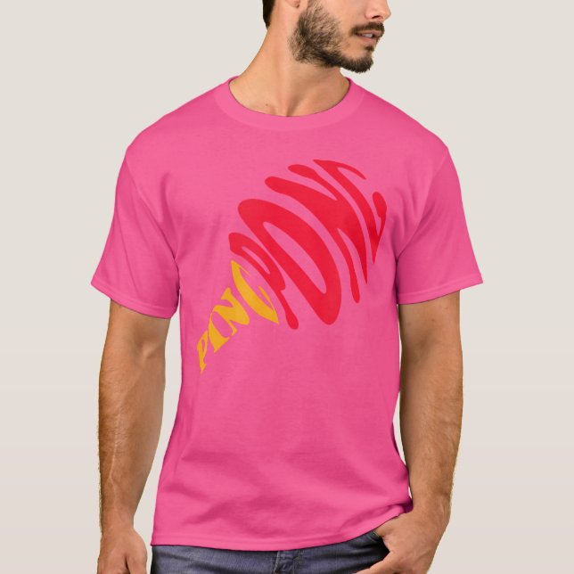 Ping Pong Paddle Funny Table Tennis Player T-Shirt (Vorderseite)