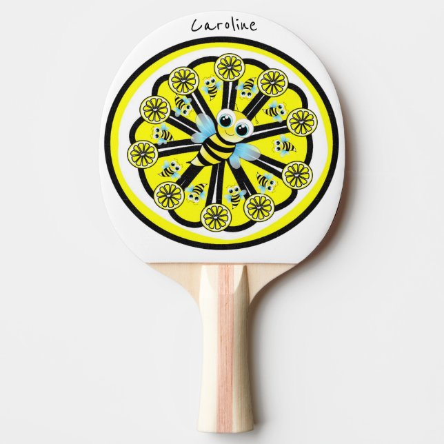 Ping Pong Paddle Lemon Hummel Tischtennis Schläger (Vorderseite)
