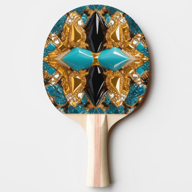 Ping Pong Paddle mit Bahamas Colors Tischtennis Schläger (Rückseite)