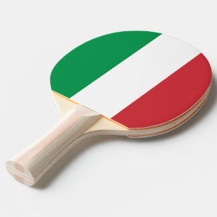 Ping Pong Paddle mit der Flagge Italiens Tischtennis Schläger